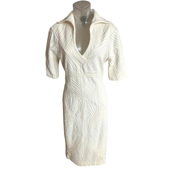 VINTAGE Class ROBERTO CAVALLI 70s Miami Dress Size 10-12?  Stretchy Sheath - Picture 1 of 11